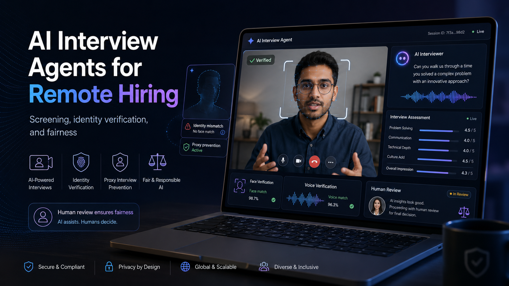 AI Interview Agent: Structured Screening and Identity Verification